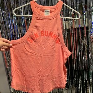 Victoria Secret Pink Coral tank crop top